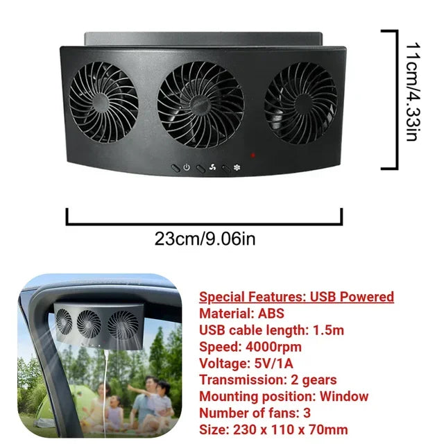 Rechargeable Car Exhaust Fan