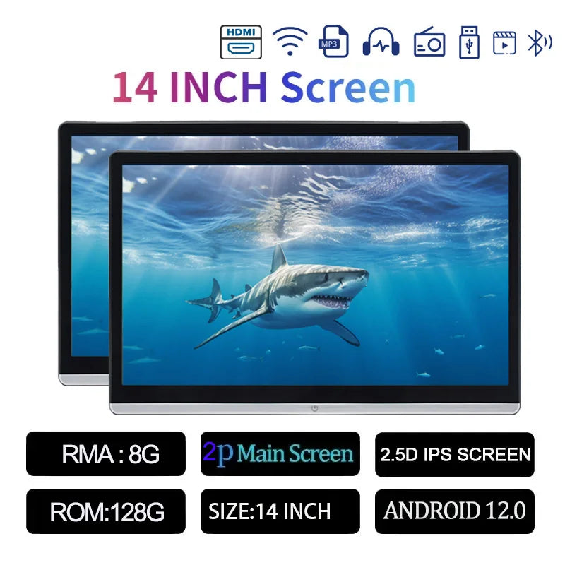 13.3/14" Car Headrest Monitor