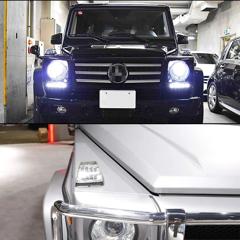 2pcs Front Wing Turn Signal Lights For Mercedes G-Class