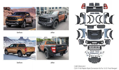 Ford Ranger to F-150 Raptor Facelift Body Kit