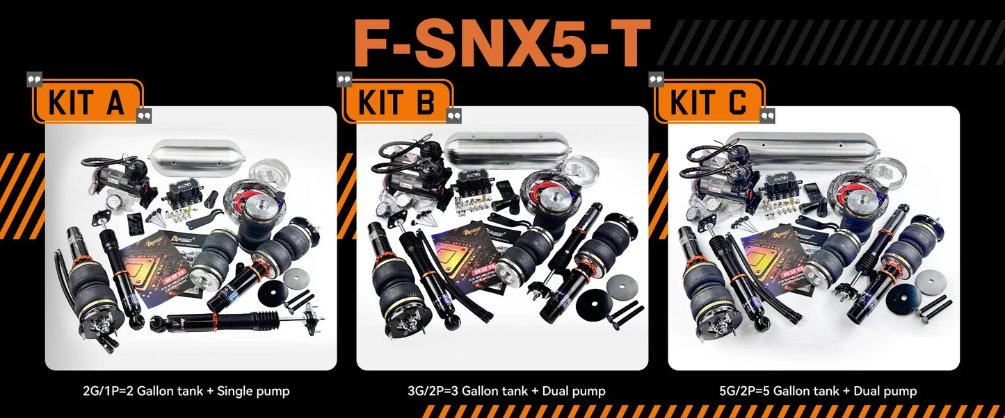 Volkswagen Transporter AIRMEXT F-SNX5-T Adjustable Air Suspension Kit