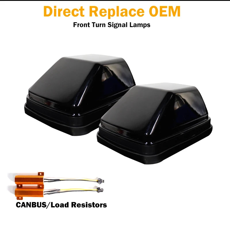2pcs Front Wing Turn Signal Lights For Mercedes G-Class