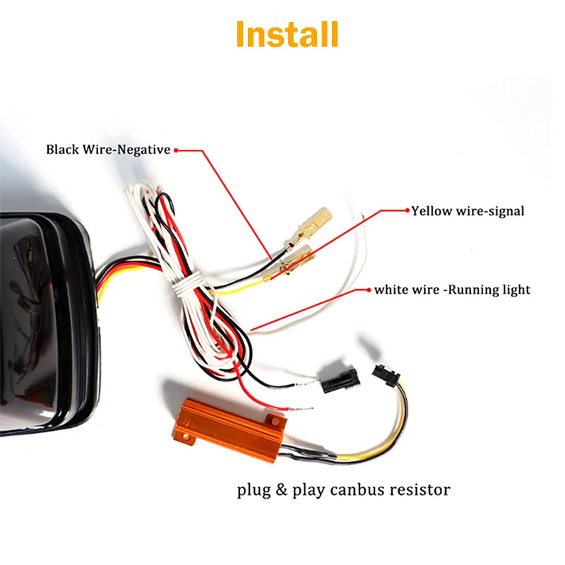 2pcs Front Wing Turn Signal Lights For Mercedes G-Class