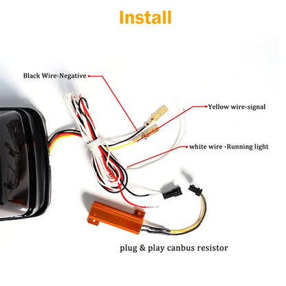2pcs Front Wing Turn Signal Lights For Mercedes G-Class