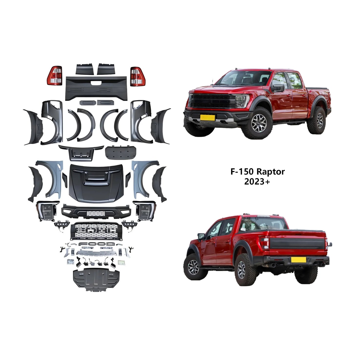 Ford Ranger to F-150 Raptor Facelift Body Kit