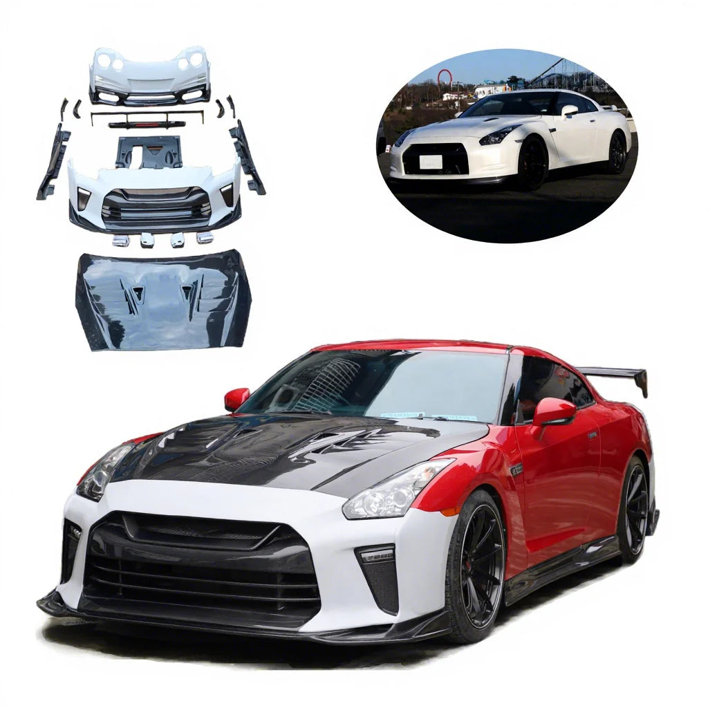 Nissan GTR R35 Facelift to 2018-Style Body Kit