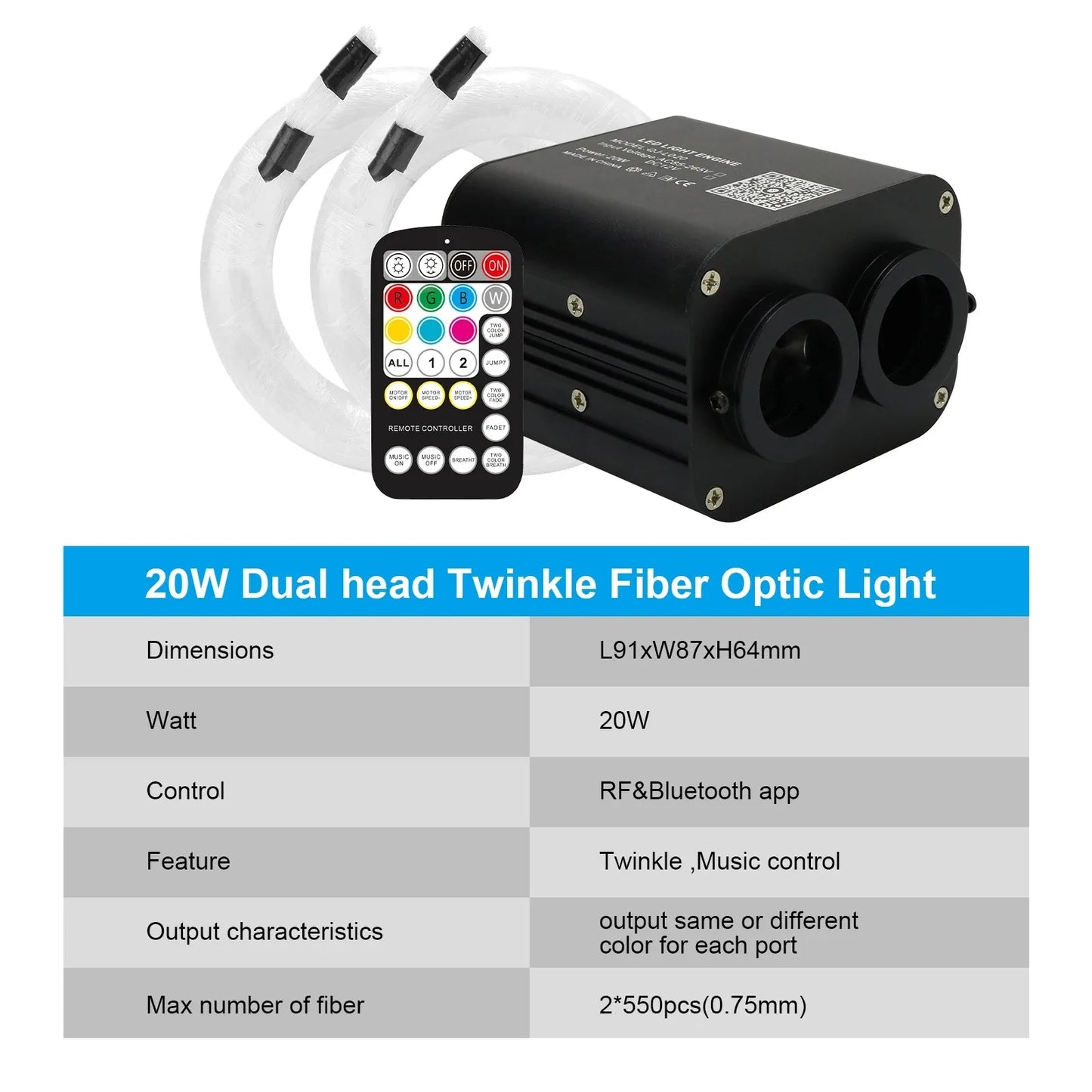 RGB Car Fiber Optic Star Ceiling Lights