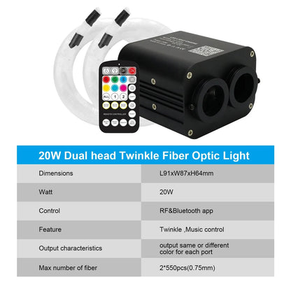 RGB Car Fiber Optic Star Ceiling Lights