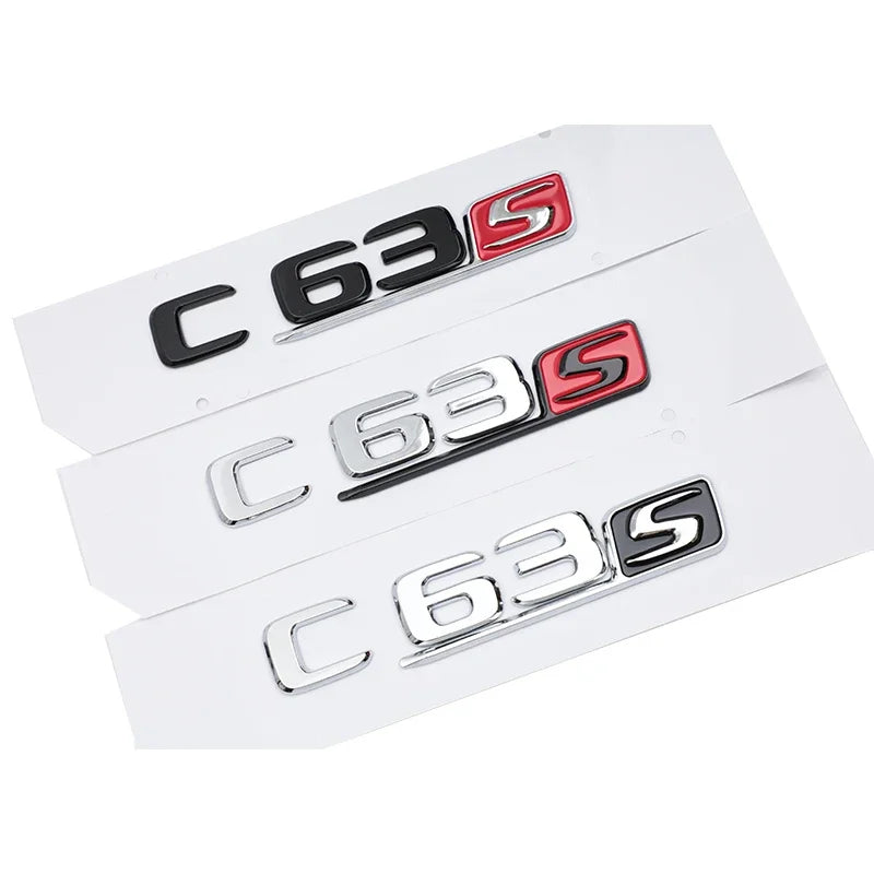 Mercedes-Benz C63S AMG Badge Emblem