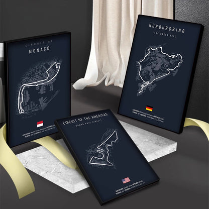 F1 Track Wall Art