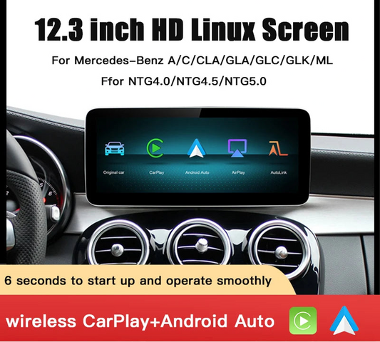 12.3'' Multimedia Touch screen for Mercedes-Benz NTG
