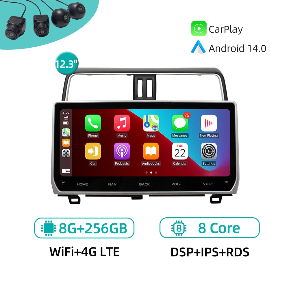 Multimedia Screen For Toyota Land Cruiser Prado 150