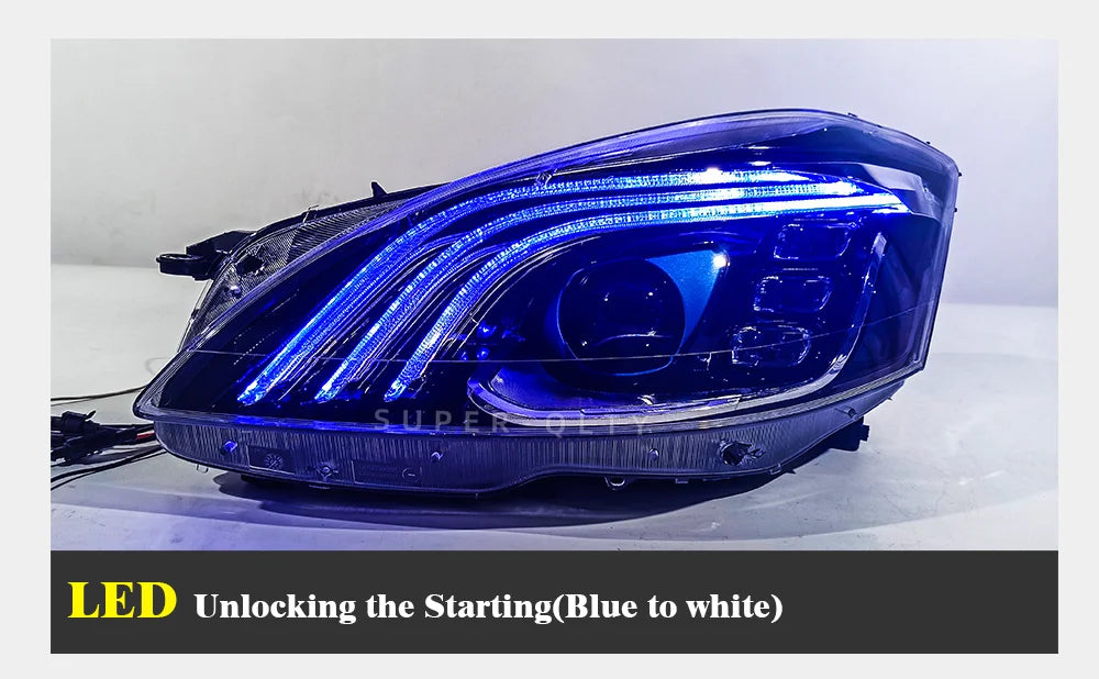 Mercedes-Benz S-Class W221 Maybach-Style Headlights