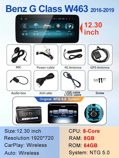 Wireless Multimedia Screen For Mercedes Benz G-Class