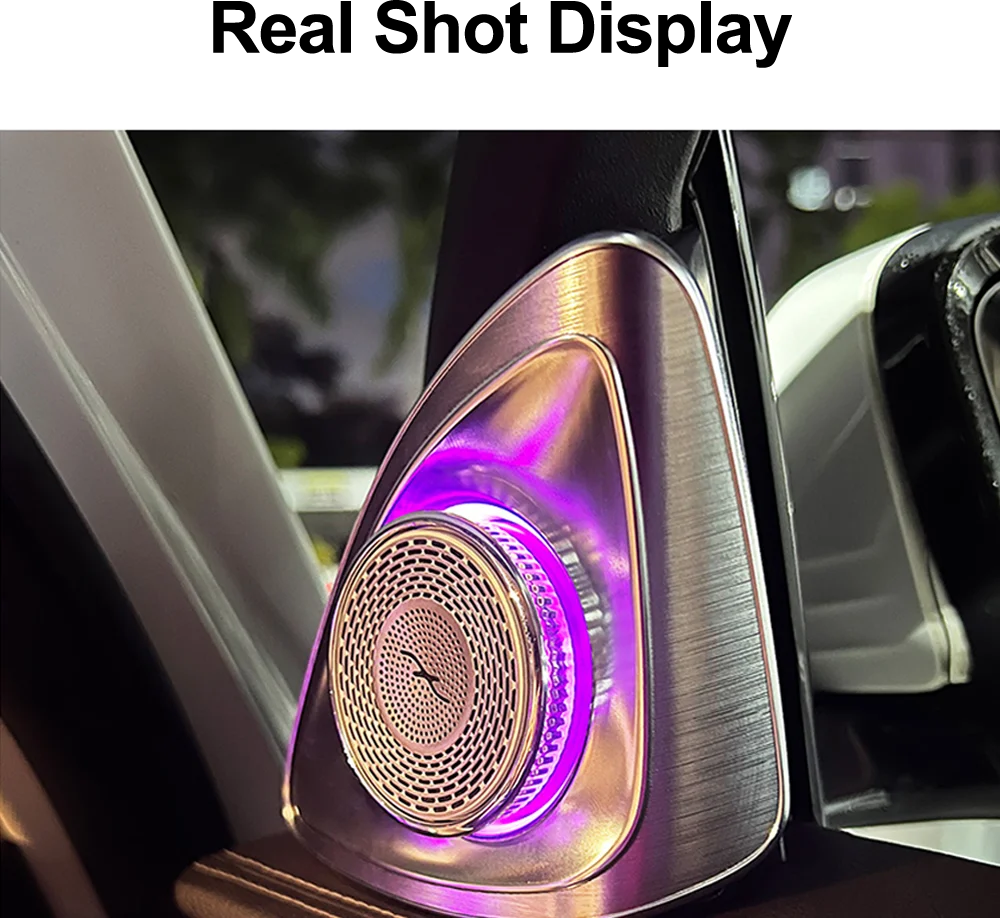 64 Colors 4D Rotating Tweeter Speaker For Mercedes-Benz