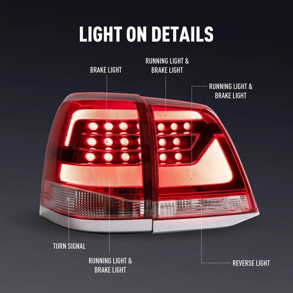 Toyota Land Cruiser LC200 LED Tail Lights