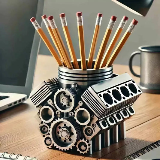 V8 Engine Pen Holder