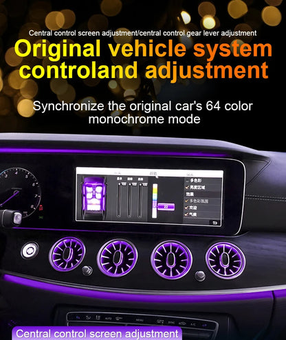 64 Colors LED Air Vents For Mercedes Benz E-Class W213