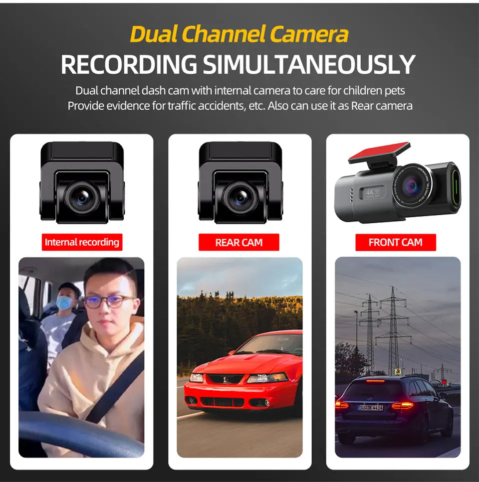 4K UHD Night Vision Dashcam