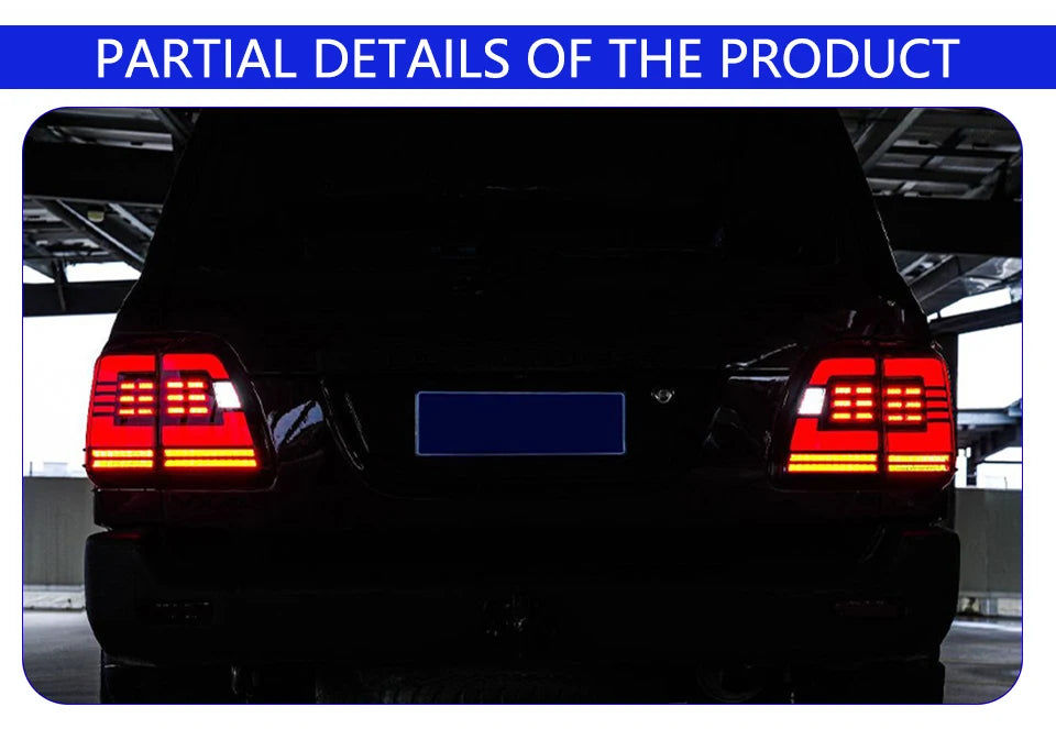 LED Taillights For Toyota Land Cruiser LC100 & Lexus LX