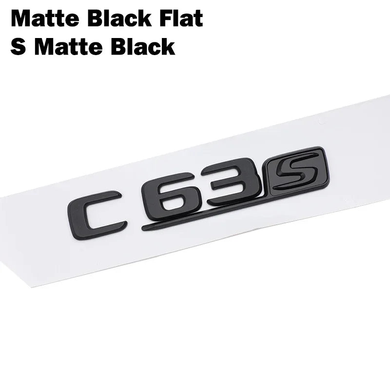 Mercedes-Benz C63S AMG Badge Emblem