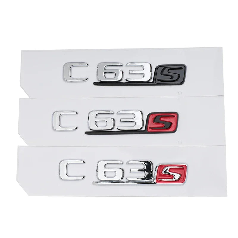 Mercedes-Benz C63S AMG Badge Emblem