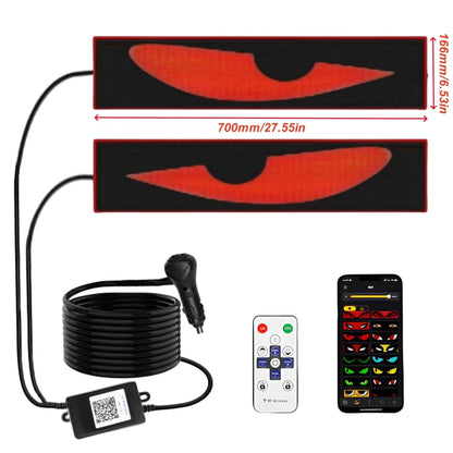 Evil Eyes LED Windshield Pixel Display