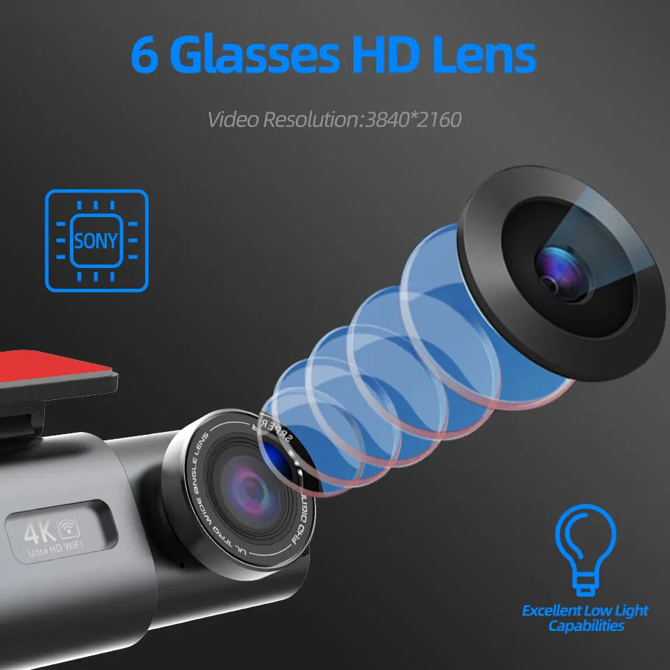 4K UHD Night Vision Dashcam