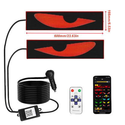Evil Eyes LED Windshield Pixel Display