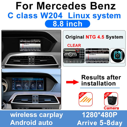 Wireless Multimedia Display For Mercedes-Benz C-Class W204