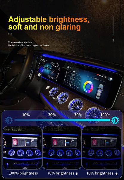 64 Colors LED Air Vents For Mercedes Benz E-Class W213