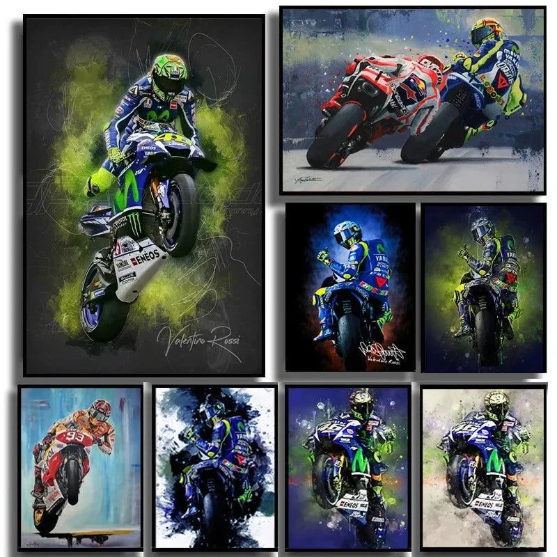 Valentino Rossi Wall Art