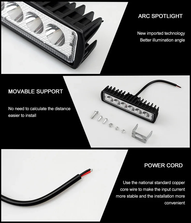 LED Universal Off Road Spotlight