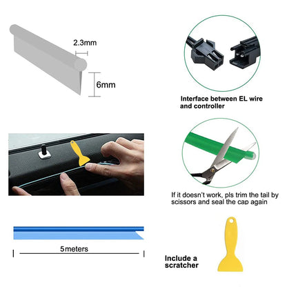Car Interior Neon LED Strip Light