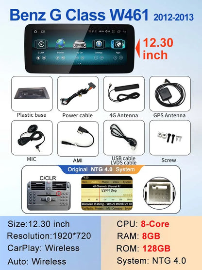 Wireless Multimedia Screen For Mercedes Benz G-Class