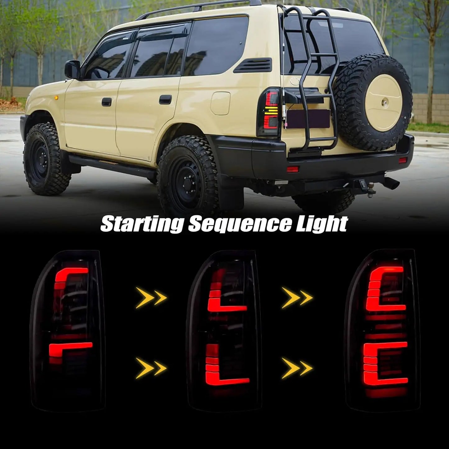 LED Tail Lights For Toyota Land Cruiser Prado J90