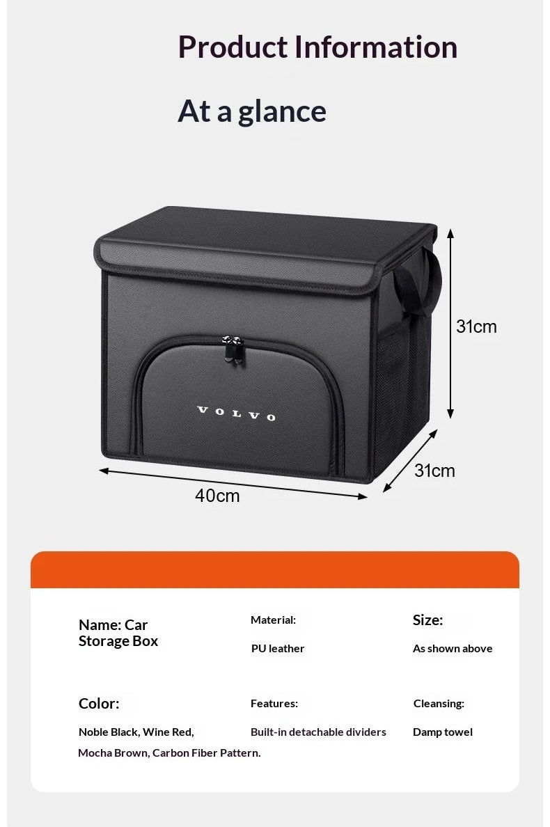 Car Trunk Organizer Box For Volvo