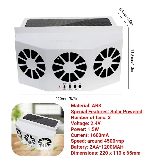 Rechargeable Car Exhaust Fan