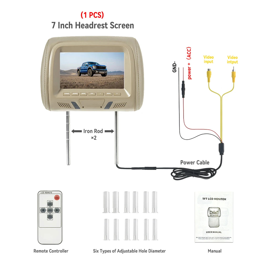 7 Inch Car Headrest Monitor