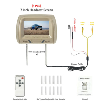 7 Inch Car Headrest Monitor