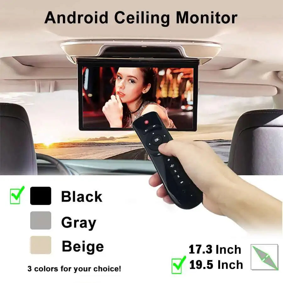 Touchscreen Car Roof Ceiling Monitor