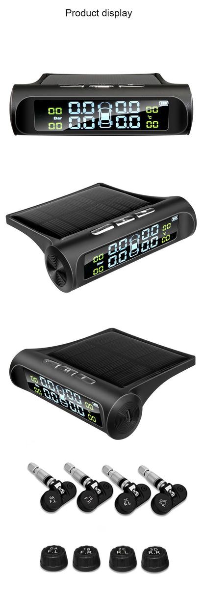 Solar Power Car Tire Pressure Monitor System
