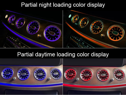 64 Colors LED Air Vents For Mercedes Benz E-Class W213