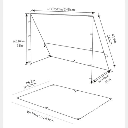Outdoor Car Side Tent