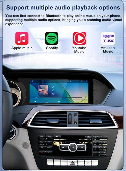 Wireless Multimedia Display For Mercedes-Benz C-Class W204