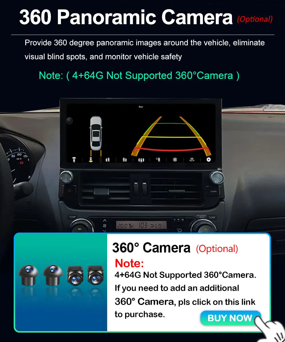 Multimedia Screen for Toyota Land Cruiser LC200
