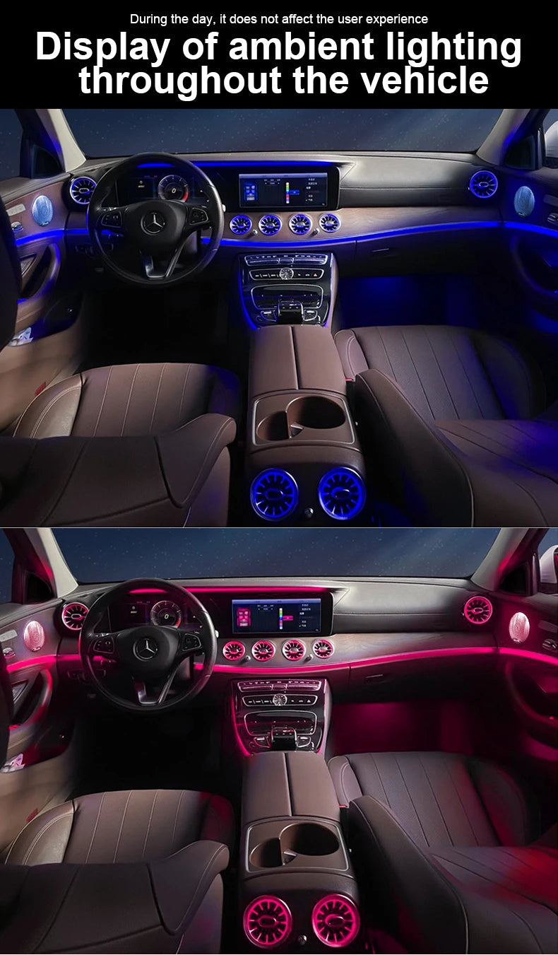64 Colors LED Air Vents For Mercedes Benz E-Class W213