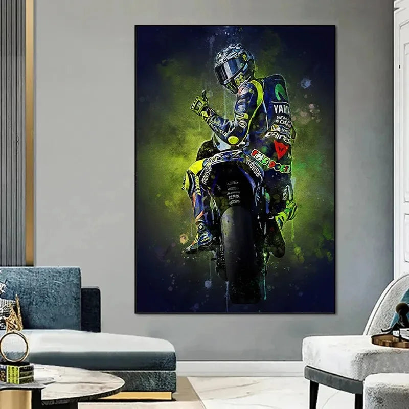 Valentino Rossi Wall Art