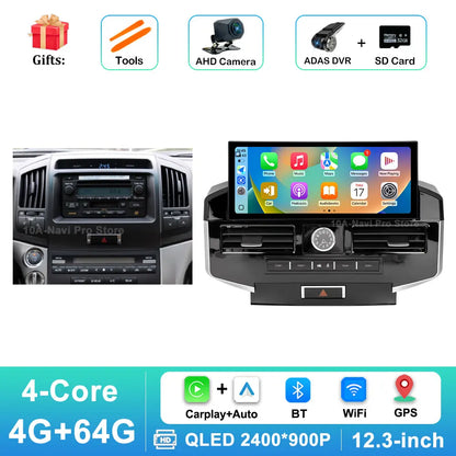 Multimedia Screen for Toyota Land Cruiser LC200
