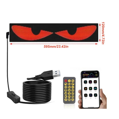 Evil Eyes LED Windshield Pixel Display